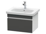 Duravit DuraStyle Waschtisch-Unterschrank DS638004918 58 x 44,8 cm, graphit matt/weiß matt, 1 Auszug, wandhängend