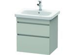 Duravit DuraStyle Waschtisch-Unterschrank DS648000707 58 x 44,8 cm, betongrau matt, 2 Schubkästen, wandhängend