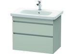 Duravit DuraStyle Waschtisch-Unterschrank DS648100707 73 x 44,8 cm, betongrau matt, 2 Schubkästen, wandhängend