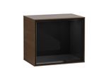 Villeroy und Boch Finion Regalmodul FD10PHGN 41,8x35,6x27cm, Regal Glossy Black, Walnut veneer