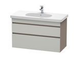 Duravit DuraStyle Waschtisch-Unterschrank DS648500743 100 x 45,3 cm, betongrau/basalt matt, 2 Schubkästen, wandhängend