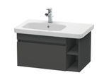 Duravit DuraStyle Waschtischunterbau DS639404949 Graphit Matt, 73x44,8x39,8cm, Becken links