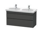 Duravit DuraStyle Waschtisch-Unterschrank DS648604949 115 x 45,3 cm, graphit matt, 2 Schubkästen, wandhängend