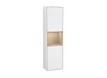 Villeroy und Boch Finion Hochschrank G460PCGF 41,8x151,6cm, links, Emotion, Regal Oak Venerr, Glossy white lacquer