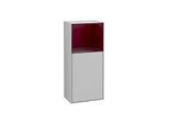 Villeroy und Boch Finion Seitenschrank F500HBGJ 41,8x93,6x27cm, links, Regal oben Peony Matt, Light grey matt