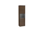 Villeroy und Boch Finion Hochschrank G470GKGN 41,8x151,6cm, rechts, Emotion, Regal Anthracite Matt Lacquer, Walnut veneer