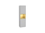 Villeroy und Boch Finion Hochschrank F470HFGJ 41,8x151,6x27cm, rechts, Regal Gold Matt Lacquer, Light grey matt