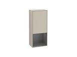 Villeroy und Boch Finion Seitenschrank F550GKHH 41,8x93,6x27cm, rechts, Regal unten Anthracite Matt, Sand Matt Lacquer