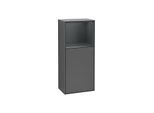 Villeroy und Boch Finion Seitenschrank F530HGGK 41,8cm, rechts, Ladestation, Regal Midnight Blue Matt Lacquer, Anthracite matt