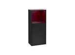 Villeroy und Boch Finion Seitenschrank G520HBPD 41,8cm, links, Ladestation, Emotion, Regal Peony Matt Lacquer, Black matt lacquer
