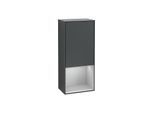 Villeroy und Boch Finion Seitenschrank G550GJHG 41,8cm, rechts, Emotion, Regal unten Light Grey Matt, Midnight Blue Matt Lacquer