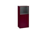 Villeroy und Boch Finion Seitenschrank F530HGHB 41,8cm, rechts, Ladestation, Regal Midnight Blue Matt Lacquer, Peony Matt