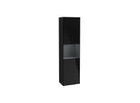 Villeroy und Boch Finion Hochschrank F470HGPH 41,8x151,6x27cm, rechts, Regal Midnight Blue Matt Lacquer, Glossy Black Lacquer
