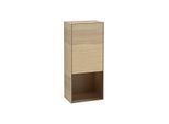 Villeroy und Boch Finion Seitenschrank F550GNPC 41,8x93,6x27cm, rechts, Regal unten Walnut Veneer, Oak Veneer