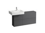 LAUFEN Kartell Waschtischunterschrank 120x61x27cm 4082910336421, Ausschnitt links, schiefergrau