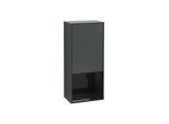 Villeroy und Boch Finion Seitenschrank G540PHHG 41,8cm, links, Emotion, Regal unten Glossy Black, Midnight Blue Matt Lacquer