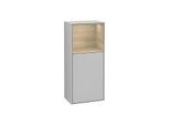 Villeroy und Boch Finion Seitenschrank G500PCGJ 41,8x93,6cm, links, Emotion, Regal oben Oak Veneer, Light grey matt