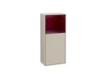 Villeroy und Boch Finion Seitenschrank F500HBHH 41,8x93,6x27cm, links, Regal oben Peony Matt, Sand Matt Lacquer