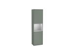 Villeroy und Boch Finion Hochschrank F470GJGM 41,8x151,6x27cm, rechts, Regal Grey Matt Lacquer, Olive Matt Lacquer
