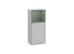 Villeroy und Boch Finion Seitenschrank F500GMGJ 41,8x93,6x27cm, links, Regal oben Olive Matt, Light grey matt