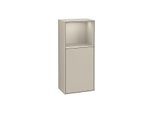 Villeroy und Boch Finion Seitenschrank F530HHHH 41,8cm, rechts, Ladestation, Regal Sand Matt Lacquer, Sand Matt Lacquer