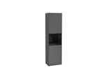 Villeroy und Boch Finion Hochschrank G460PHGK 41,8x151,6cm, links, Emotion, Regal Glossy Black Lacquer, Anthracite matt