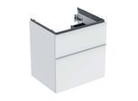 Geberit iCon Waschtisch-Unterschrank 502303013 59,2x61,5x47,6cm, 2 Schubladen, weiß matt/Griff weiß matt