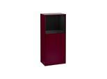 Villeroy und Boch Finion Seitenschrank G510PHHB 41,8x93,6cm, rechts, Emotion, Regal oben Glossy Black, Peony Matt
