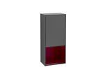 Villeroy und Boch Finion Seitenschrank G550HBGK 41,8cm, rechts, Emotion, Regal unten Peony Matt, Anthracite matt