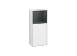 Villeroy und Boch Finion Seitenschrank G520HGGF 41,8cm, links, Ladestation, Emotion, Regal Midnight Blue Matt Lacquer, Glossy white lacquer