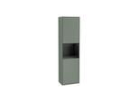 Villeroy und Boch Finion Hochschrank F460PDGM 41,8x151,6x27cm, links, Regal Black Matt Lacquer, Olive Matt Lacquer