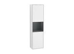 Villeroy und Boch Finion Hochschrank G460HGGF 41,8x151,6cm, links, Emotion, Regal Midnight Blue Matt Lacquer, Glossy white lacquer