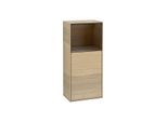 Villeroy und Boch Finion Seitenschrank G520GNPC 41,8cm, links, Ladestation, Emotion, Regal Walnut Veneer, Oak Veneer