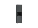 Villeroy und Boch Finion Hochschrank F460PHHG 41,8x151,6x27cm, links, Regal Glossy Black Lacquer, Midnight Blue Matt Lacquer