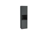 Villeroy und Boch Finion Hochschrank G470PHHG 41,8x151,6cm, rechts, Emotion, Regal Glossy Black Lacquer, Midnight Blue Matt Lacquer
