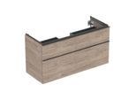 Geberit iCon Waschtisch-Unterschrank 502306JR1 118,4x61,5x47,6cm, 2 Schubladen, nussbaum/Griff lava matt