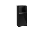 Villeroy und Boch Finion Seitenschrank F510PDPH 41,8x93,6x27cm, rechts, Regal oben Black matt, Glossy Black Lacquer