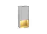 Villeroy und Boch Finion Seitenschrank F550HFGJ 41,8x93,6x27cm, rechts, Regal unten Gold matt, Light grey matt