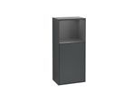Villeroy und Boch Finion Seitenschrank F530GKHG 41,8cm, rechts, Ladestation, Regal Anthracite Matt Lacquer, Midnight Blue Matt Lacquer