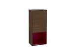 Villeroy und Boch Finion Seitenschrank F540HBGN 41,8x93,6x27cm, links, Regal unten Peony Matt, Walnut veneer
