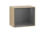 Villeroy und Boch Finion Regalmodul F590GKPC 41,8x35,6x27cm, Ladestation, Regal Antracite Matt, Oak Veneer
