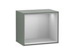 Villeroy und Boch Finion Regalmodul F590GJGM 41,8x35,6x27cm, Ladestation, Regal Light Grey, Olive Matt Lacquer