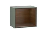 Villeroy und Boch Finion Regalmodul G590GNGM 41,8x35,6cm, Ladestation, Emotion, Regal Walnut Veneer, Olive Matt Lacquer