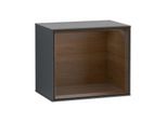 Villeroy und Boch Finion Regalmodul G590GNHG 41,8x35,6cm, Ladestation, Emotion, Regal Walnut Veneer, Midnight Blue Matt Lacquer
