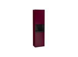Villeroy und Boch Finion Hochschrank F470PHHB 41,8x151,6x27cm, rechts, Regal Glossy Black Lacquer, Peony Matt