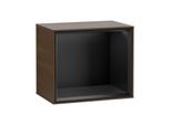 Villeroy und Boch Finion Regalmodul F590PDGN 41,8x35,6x27cm, Ladestation, Regal Black Matt, Walnut veneer