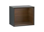 Villeroy und Boch Finion Regalmodul F590GNHG 41,8x35,6x27cm, Ladestation, Regal Walnut Veneer, Midnight Blue Matt Lacquer