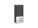 Villeroy und Boch Finion Seitenschrank F550MTHG 41,8x93,6x27cm, rechts, Regal unten White Matt, Midnight Blue Matt Lacquer