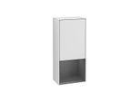 Villeroy und Boch Finion Seitenschrank F540GKMT 41,8x93,6x27cm, links, Regal unten Anthracite matt, White matt lacquer