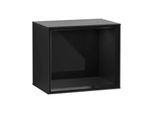 Villeroy und Boch Finion Regalmodul G580PHPD 41,8x35,6x27cm, Emotion, Regal Glossy Black, Black matt lacquer
